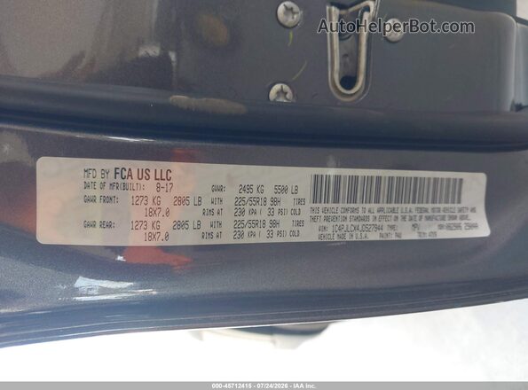 1C4PJLCX4JD527944 2018 JEEP CHEROKEE Gray Engine compartment view