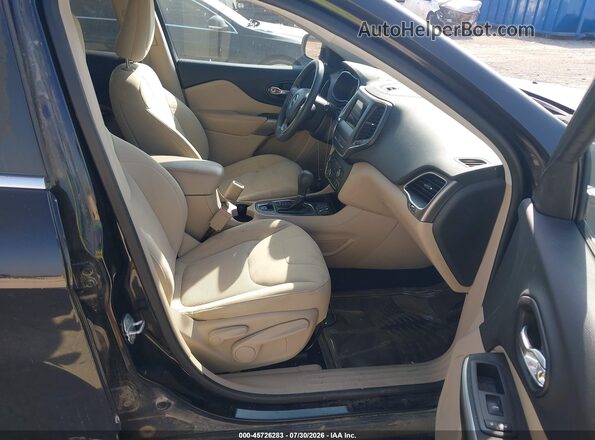1C4PJLCX9KD312755 2019 JEEP CHEROKEE Black წინა სალონის ხედი