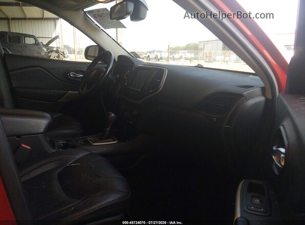 1C4PJLDB0HW643482 2017 JEEP CHEROKEE Red Vista interior delantera