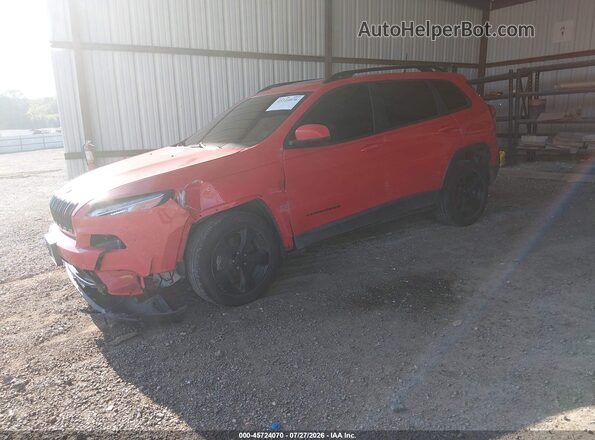 1C4PJLDB0HW643482 2017 JEEP CHEROKEE Red Vista tres cuartos delantera izquierda