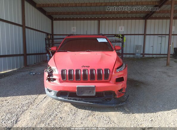 1C4PJLDB0HW643482 2017 JEEP CHEROKEE Red Vista interior trasera