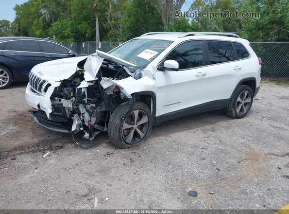 1C4PJLDB0KD243344 2019 JEEP CHEROKEE White წინა მარცხენა ხედი სამი მეოთხედიდან