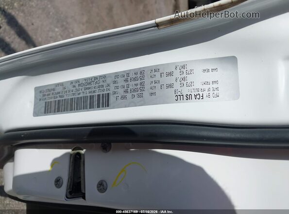 1C4PJLDB0KD243344 2019 JEEP CHEROKEE White ძრავის განყოფილების ხედი