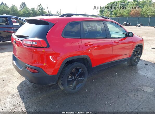 1C4PJLDB1HW667046 2017 JEEP CHEROKEE LIMITED FWD Red Tył prawy