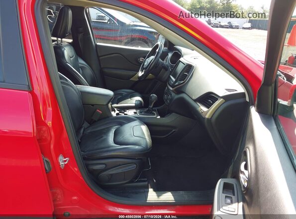 1C4PJLDB1HW667046 2017 JEEP CHEROKEE LIMITED FWD Red Widok wnętrza z przodu