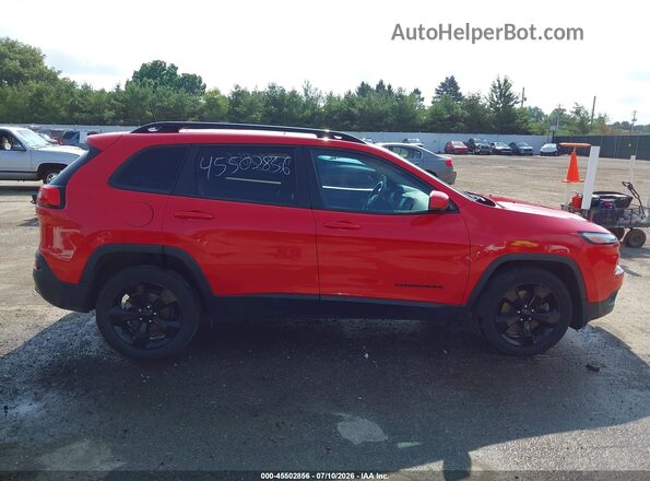 1C4PJLDB1HW667046 2017 JEEP CHEROKEE LIMITED FWD Red Widok wnętrza z tyłu