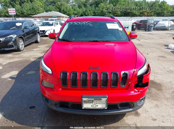 1C4PJLDB1HW667046 2017 JEEP CHEROKEE LIMITED FWD Red Widok zestawu wskaźników
