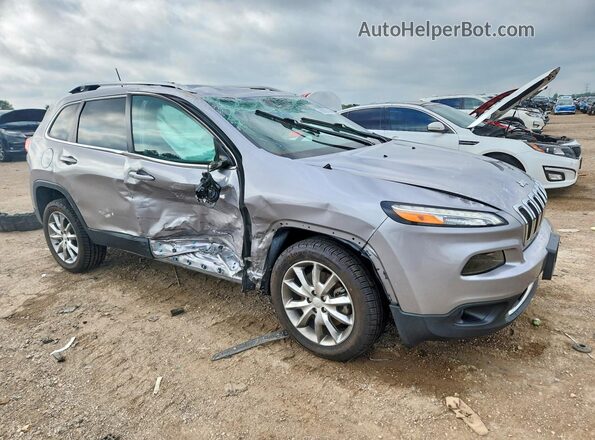1C4PJLDB1JD523529 2018 JEEP CHEROKEE Серебряный Передняя правая четверть