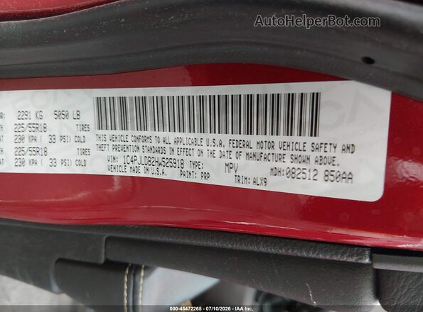 1C4PJLDB2HW525918 2017 JEEP CHEROKEE Red Вид підкапотного простору