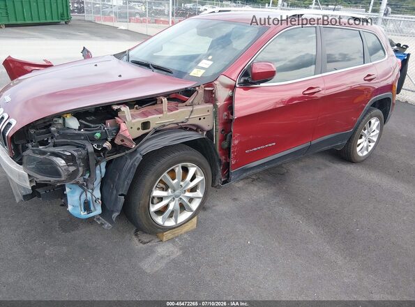 1C4PJLDB2HW525918 2017 JEEP CHEROKEE Red Вид спереду