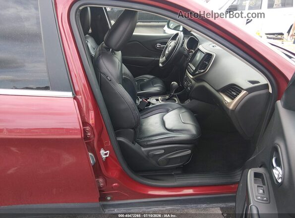 1C4PJLDB2HW525918 2017 JEEP CHEROKEE Red Вид салону спереду