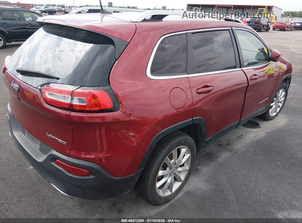 1C4PJLDB2HW525918 2017 JEEP CHEROKEE Red Задня права чверть