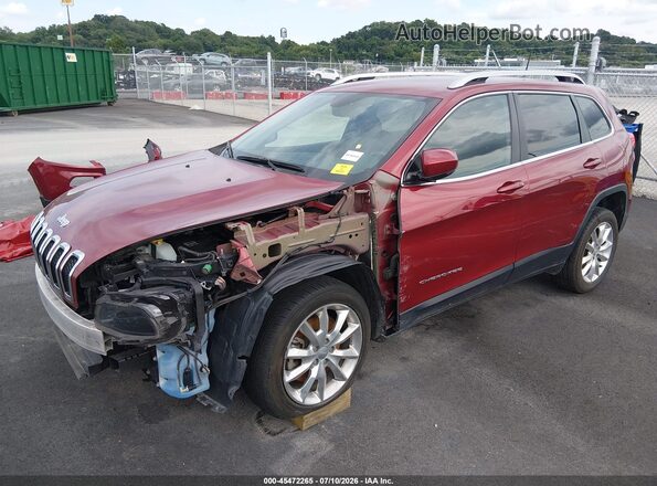 1C4PJLDB2HW525918 2017 JEEP CHEROKEE Red Передня ліва чверть