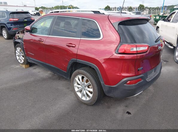 1C4PJLDB2HW525918 2017 JEEP CHEROKEE Red Задня ліва чверть