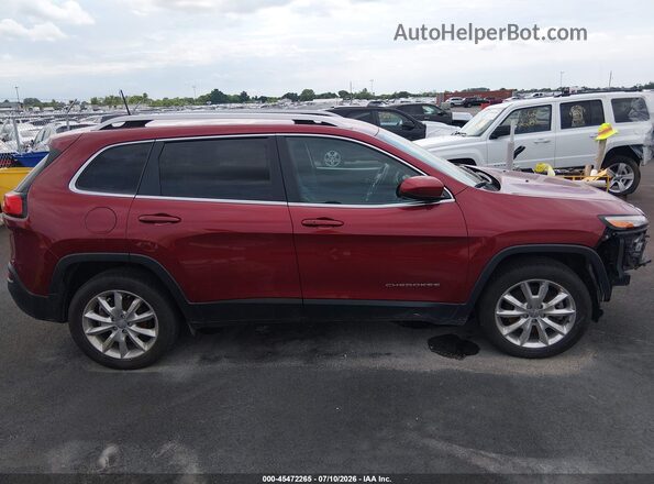1C4PJLDB2HW525918 2017 JEEP CHEROKEE Red Панорамний вид салону 360°