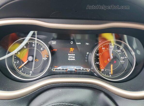 1C4PJLDB2HW642981 2017 JEEP CHEROKEE Silver Vista del cuadro de instrumentos