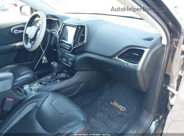 1C4PJLDB2KD433968 2019 JEEP CHEROKEE Black წინა სალონის ხედი