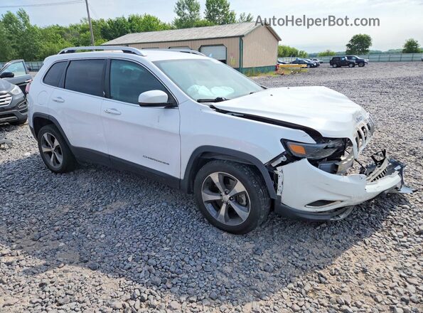 1C4PJLDB2KD444260 2019 JEEP CHEROKEE White Przód prawy