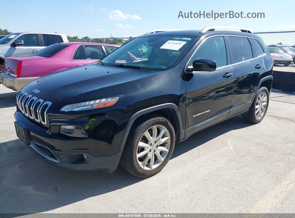1C4PJLDB3HW547507 2017 JEEP CHEROKEE Black წინა მარცხენა ხედი სამი მეოთხედიდან
