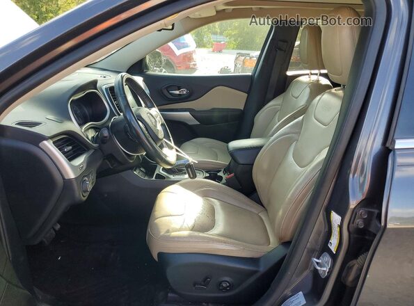 1C4PJLDB3HW623534 2017 JEEP CHEROKEE Gray Front interior view