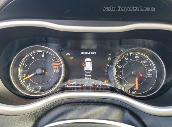 1C4PJLDB3HW623534 2017 JEEP CHEROKEE Gray Instrument cluster view