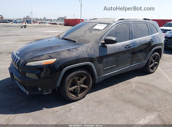 1C4PJLDB3JD523726 2018 JEEP CHEROKEE Black წინა მარცხენა ხედი სამი მეოთხედიდან