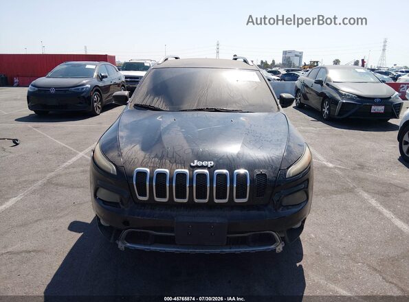 1C4PJLDB3JD523726 2018 JEEP CHEROKEE Black ხელსაწყოთა პანელის ხედი