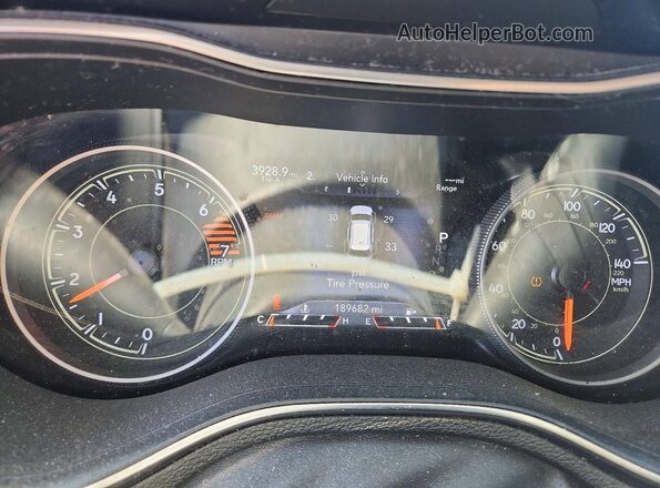 1C4PJLDB3KD302256 2019 JEEP CHEROKEE Серый Вид щитка приборов