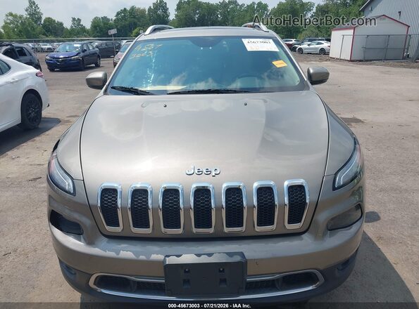 1C4PJLDB4GW347587 2016 JEEP CHEROKEE Brown ხელსაწყოთა პანელის ხედი