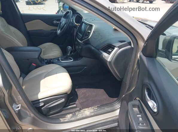 1C4PJLDB4GW347587 2016 JEEP CHEROKEE Brown წინა სალონის ხედი