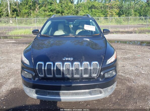 1C4PJLDB5GW164702 2016 JEEP CHEROKEE Black Widok zestawu wskaźników