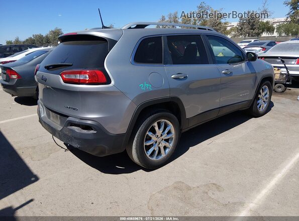 1C4PJLDB5HW513956 2017 JEEP CHEROKEE Silver Trasero derecho
