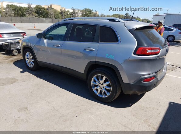1C4PJLDB5HW513956 2017 JEEP CHEROKEE Silver Trasero izquierdo