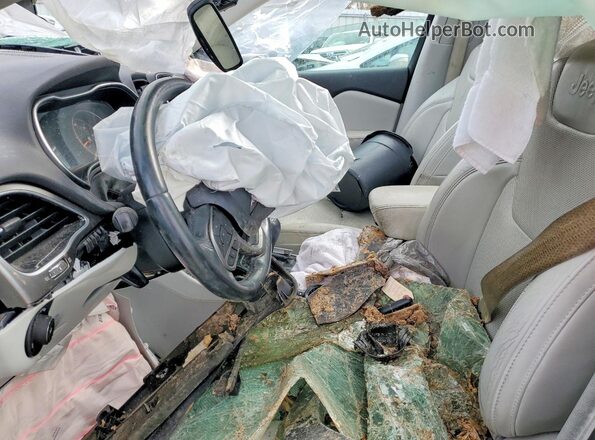 1C4PJLDB5KD242254 2019 JEEP CHEROKEE Black Front interior view