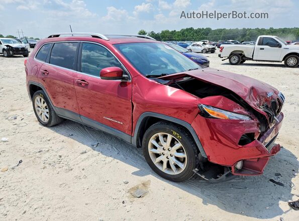 1C4PJLDB7HW596211 2017 JEEP CHEROKEE Red Առջևի աջ