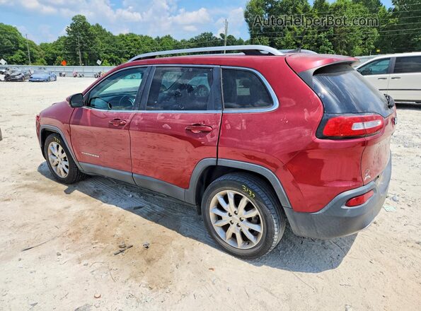 1C4PJLDB7HW596211 2017 JEEP CHEROKEE Red Հետևի ձախ