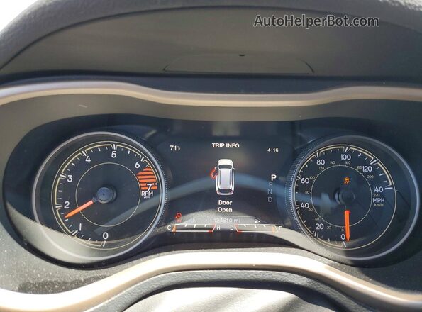 1C4PJLDB8HW642094 2017 JEEP CHEROKEE Gray Instrument cluster view