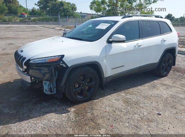 1C4PJLDB8JD533796 2018 JEEP CHEROKEE White წინა მარცხენა ხედი სამი მეოთხედიდან