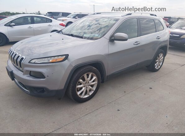 1C4PJLDB9GW247663 2016 JEEP CHEROKEE Silver Vista tres cuartos delantera izquierda
