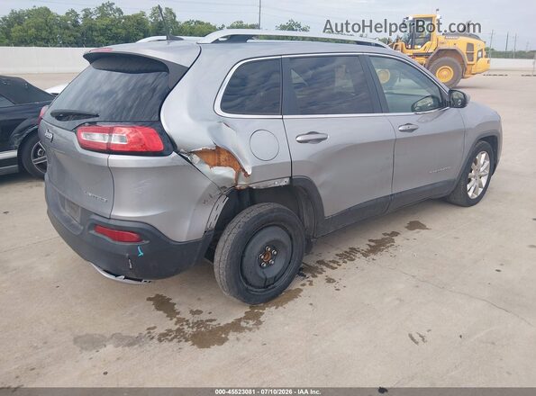 1C4PJLDB9GW247663 2016 JEEP CHEROKEE Silver Trasero derecho
