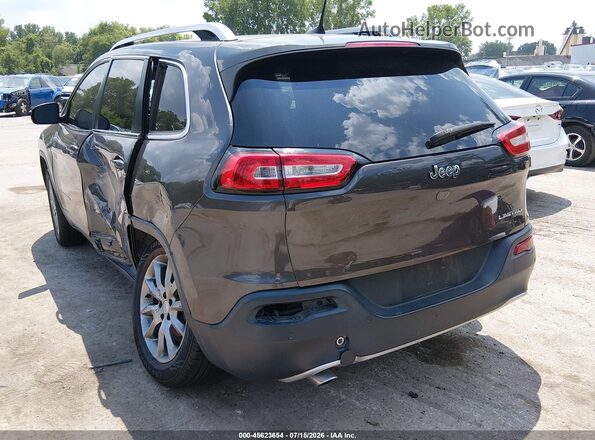 1C4PJLDBXJD527790 2018 JEEP CHEROKEE Gray Trasero izquierdo