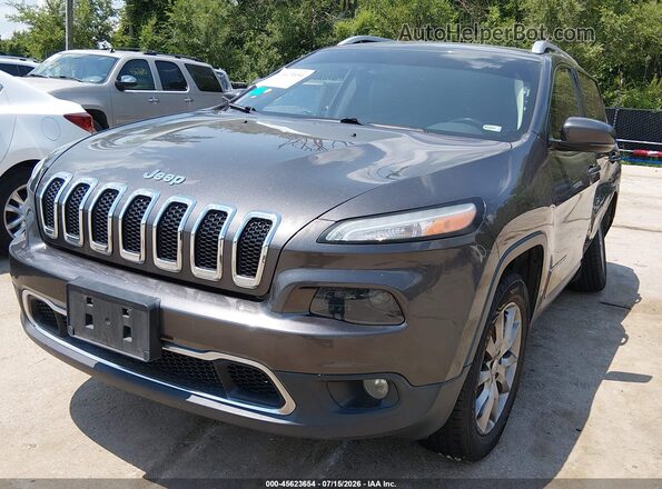 1C4PJLDBXJD527790 2018 JEEP CHEROKEE Gray Vista tres cuartos delantera izquierda