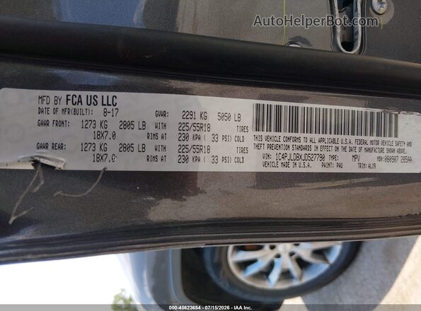 1C4PJLDBXJD527790 2018 JEEP CHEROKEE Gray Vista del compartimento del motor