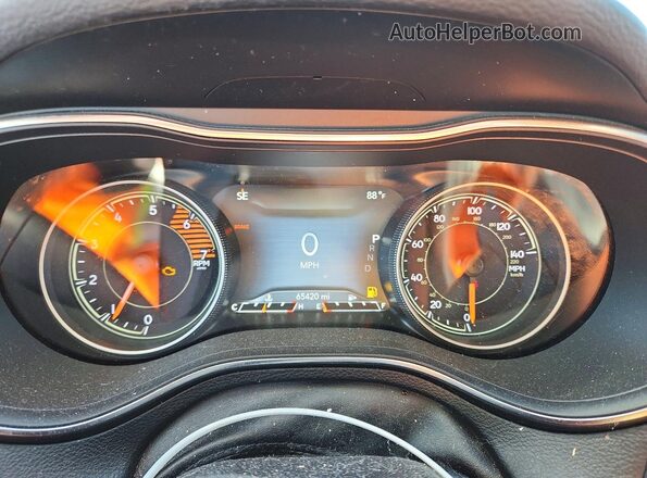 1C4PJLDNXLD552069 2020 JEEP CHEROKEE Black Vista del cuadro de instrumentos