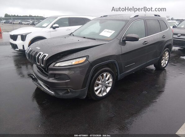 1C4PJLDS4GW281722 2016 JEEP CHEROKEE Gray Vista tres cuartos delantera izquierda