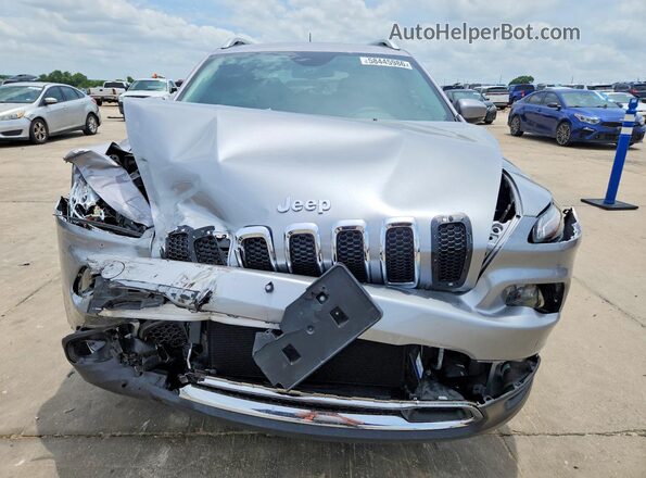 1C4PJLDX9JD587538 2018 JEEP CHEROKEE Серебряный Вид спереди