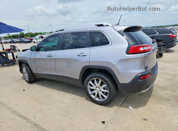 1C4PJLDX9JD587538 2018 JEEP CHEROKEE Серебряный Задняя левая четверть