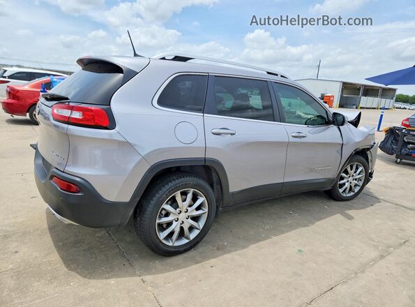 1C4PJLDX9JD587538 2018 JEEP CHEROKEE Серебряный Задняя правая четверть