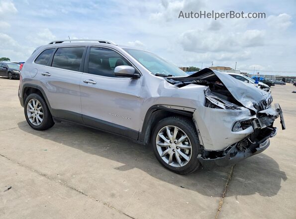 1C4PJLDX9JD587538 2018 JEEP CHEROKEE Серебряный Передняя правая четверть
