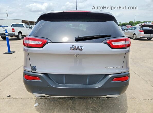 1C4PJLDX9JD587538 2018 JEEP CHEROKEE Серебряный Вид сзади
